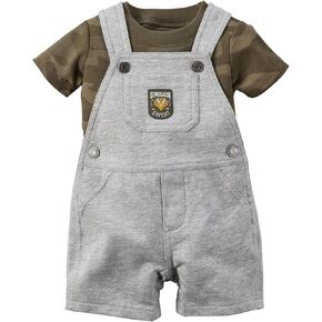 Carter's baby-boys 2 Piece Shortall Set 121g352