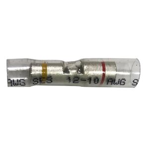 Sherco-Auto Clear Heat Shrink Step-Down Butt Connector 16-14 to 12-10 Gauge - 50 Pack