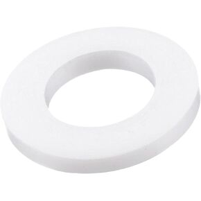 MECCANIXITY PTFE Flat Washers 18mm OD 14mm ID 2mm Thick Flange Gasket, White Pack of 30