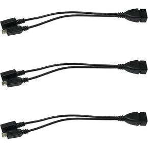 محول USB ميكرو 2 في 1 إلى USB 3 قطع كابل OTG كابل طاقة محول USB إلى Micro USB لـ Fire Stick وPlaystation Classic والمزيد، محول Micro USB 2 في 1 in Kuwait