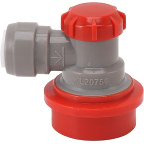Double Tight Push in Adapter, 5 or 16 Inch Yellow Double Tight Push in Quick Connector Adapter Duotight Push in Fitting Ball Lock Quick Disconnect for KTV Homebrewing Bar (Yellow Liquid)