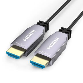 HDMI Cable 75 ft/Fiber Optical High Speed 18Gbps UHD 4K HDMI Cable/Support 4K@60Hz,4:4:4,HDCP2.2,HDR10,ARC,3D,Dolby Vision,HEC,One Direction