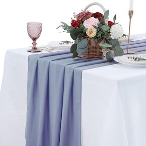 Gold Table Runner Glitter Gauze 27X120 inches Long Table Linen for Wedding Party Banquets Bridal Home Table Arches Cake Table Decoration