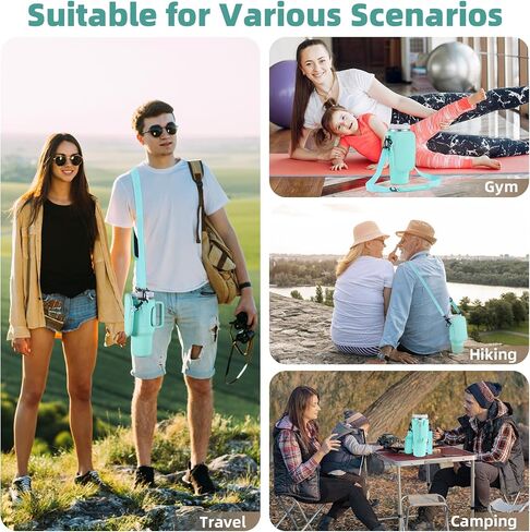 Water Bottle Carrier Bag with Phone Pocket for Stanley 40 oz Tumbler Cup Accessories with Simple Strap for Modern for Quencher Adjustable Carabiner Neoprene Water Bottle Sleeve Holder Pouch in Saudi Arabia