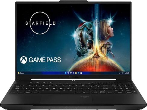 كمبيوتر محمول ASUS TUF Gaming A16 مقاس 16 بوصة FHD+ 165 هرتز 7 مللي ثانية 100% sRGB AMD ثماني النواة Ryzen 7 7735HS 16 جيجابايت رام 512 جيجابايت SSD Radeon RX 7700S 8 جيجابايت (>RTX4060) بإضاءة خلفية USB-C USB4 شحن سريع Win11 أسود مع ملحقات ICP in Saudi Arabia