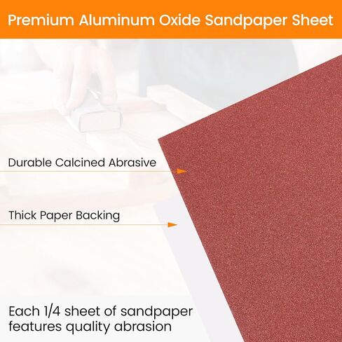 KENDO Emery Cloth Roll, 5 Grit Sandpaper Roll Assorted Sandpaper, Including 150 240 320 400 600 Grains, 6M for Woodworking, Automotive, Metal Polishing in Kuwait