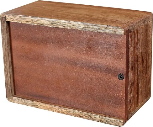 Funeral Cremation Urn Ashes With Beautiful Handmade Carving in Centre- Medium Natural,Urns for Human Ashes Adult Wooden,Wooden Urn with Hand-Made Design for Human Ashes, Wooden Urns Hand-Crafted in Saudi Arabia