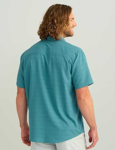 HUK Men's Kona Short Sleeve Fishing Button Down Shirt in Saudi Arabia