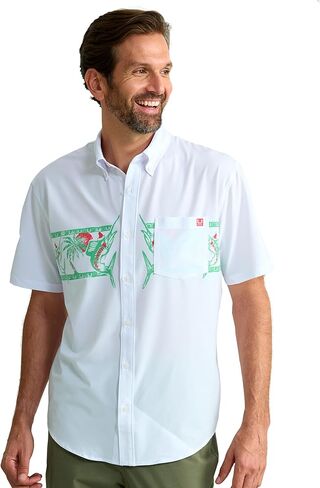 HUK Men's Kona Short Sleeve Fishing Button Down Shirt in Saudi Arabia