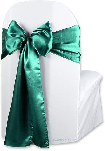 Sparkles Make It Special 200 pcs Satin Chair Cover Bow Sash - Hot Pink - Wedding Party Banquet Reception - 28 Colors Available in Saudi Arabia