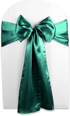 Sparkles Make It Special 200 pcs Satin Chair Cover Bow Sash - Hot Pink - Wedding Party Banquet Reception - 28 Colors Available in Saudi Arabia