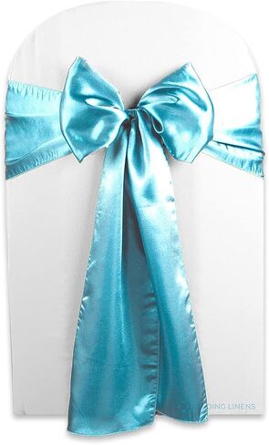 Sparkles Make It Special 200 pcs Satin Chair Cover Bow Sash - Hot Pink - Wedding Party Banquet Reception - 28 Colors Available in Saudi Arabia