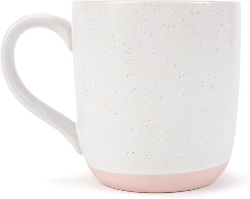 Elanze Designs Typewriter Speckled Orange 13 ounce Ceramic Coffee Mugs Set of 4 in Saudi Arabia