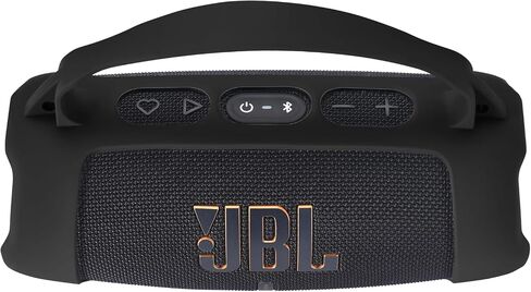 Silicone Cover for JBL Charge 5 WiFi/Charge 5 Case Portable Bluetooth Speaker Case Cover Thickening Collision Prevention for JBL Speaker Case Outdoor Travel Party Carrying (Black) in Kuwait