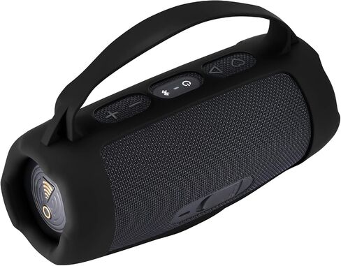 Silicone Cover for JBL Charge 5 WiFi/Charge 5 Case Portable Bluetooth Speaker Case Cover Thickening Collision Prevention for JBL Speaker Case Outdoor Travel Party Carrying (Black) in Kuwait