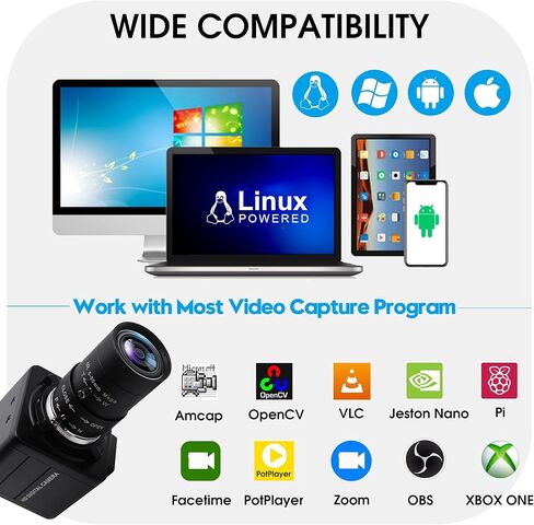 كاميرا SVPRO USB 1080P 60 إطارًا في الثانية عالية السرعة للجولف سوينغ 260 إطارًا في الثانية @ 360 بكسل، 120 إطارًا في الثانية @ 720 بكسل كاميرا كمبيوتر مع عدسة متغيرة البؤرة 5-50 مم، تكبير بصري 10X كاميرا فيديو صناعية UVC للكمبيوتر المحمول in Kuwait