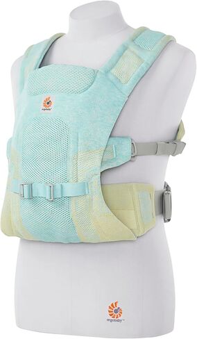 Ergobaby جميع أوضاع الحمل Aerloom Formaknit حاملة الأطفال (7-45 رطل)، لؤلؤة سوداء in Kuwait