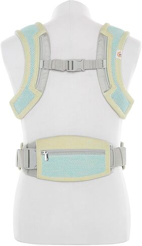 Ergobaby جميع أوضاع الحمل Aerloom Formaknit حاملة الأطفال (7-45 رطل)، لؤلؤة سوداء in Kuwait