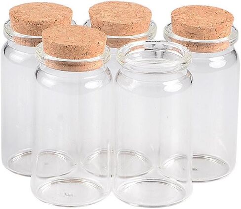 20ml Glass Jars Bottles with Cork 37x40x27mm for Wedding Holiday Decoration 12pcs/lot (12, 20ml-37x40x27mm) in Saudi Arabia