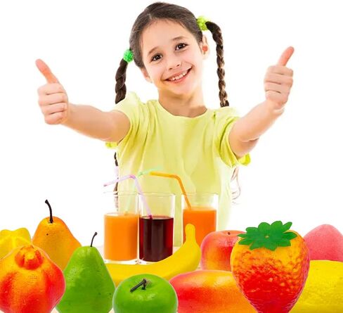 itechpanda 12 PCS Artificial Fake Fruit Pack for Home Decor, Simulation Fruit Set, Party Chirstmas Decortion for Lifelike Realistic Artificial Craft Fruit Set Fake Lemon (Vegetable) in Saudi Arabia