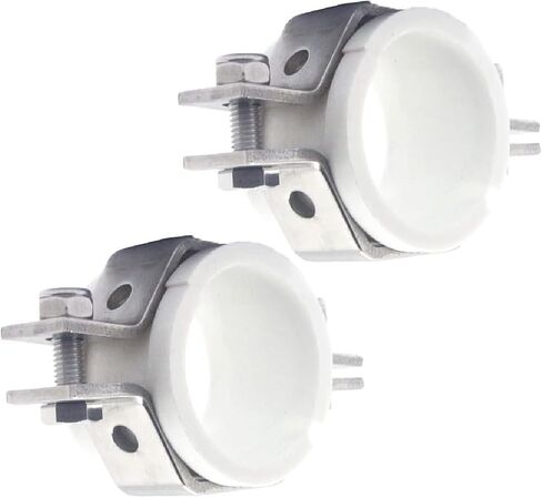 QiiMii 1.5" Hexagon Tube Hanger Stainless Steel SS304 with Cushion,Adjustable Pipe Bracket Clamp Pipe Strap in Saudi Arabia