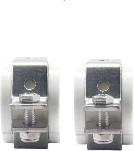 QiiMii 1.5" Hexagon Tube Hanger Stainless Steel SS304 with Cushion,Adjustable Pipe Bracket Clamp Pipe Strap in Saudi Arabia