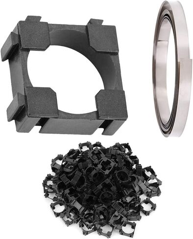 100PCS 18650 Lithium Battery Bracket Holder Cell Plastic Lithium Battery for DIY Baterry Pack + Nickel Strip in Kuwait