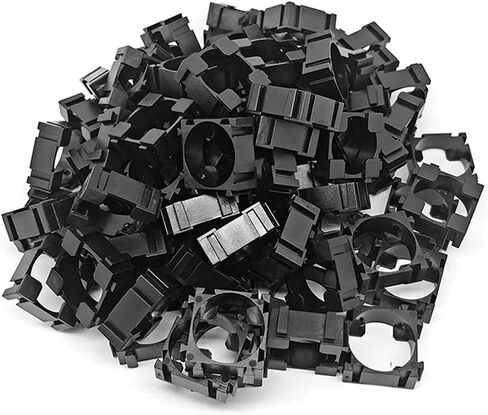 100PCS 18650 Lithium Battery Bracket Holder Cell Plastic Lithium Battery for DIY Baterry Pack + Nickel Strip in Kuwait