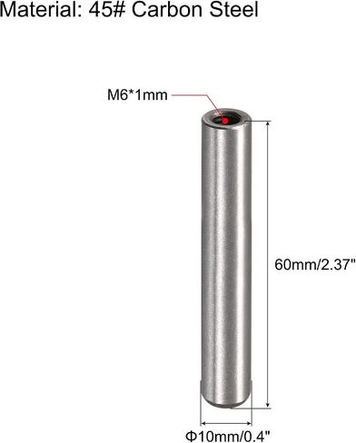 Uxcell M6 لولبة داخلية وتد دبوس 4 قطعة 12x110 مللي متر الشطب شقة الكربون الصلب أسطواني دبوس السرير رف الكتب الأجهزة المعدنية دبابيس الصناعية in Saudi Arabia
