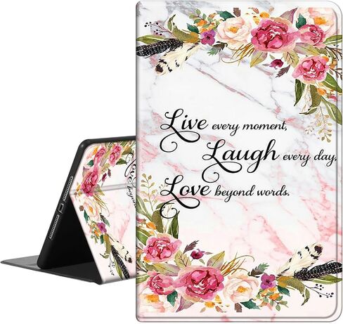 Case for 6" All-New Kindle (11th Generation, 2022 Release),PU Leather Slim Standing Smart Cover Case with Auto Sleep/Wake，ONLY Fit 6 inch Basic Kindle 2022 e-Reader,Flowers Marble in Kuwait