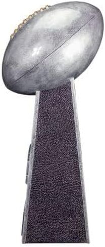 Decade Awards Fantasy Football Tower Trophy - Silver or Gold | FFL Award - 11.5 or 16 Inch Tall - Engraved Plate on Request in Kuwait