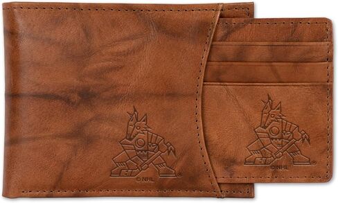 NHL Hockey Standard Genuine Leather Slider Wallet - 2 Gifts in One in Saudi Arabia