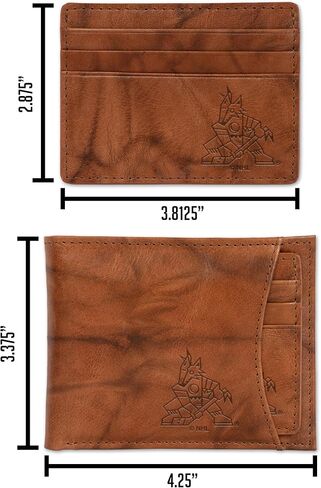 NHL Hockey Standard Genuine Leather Slider Wallet - 2 Gifts in One in Saudi Arabia