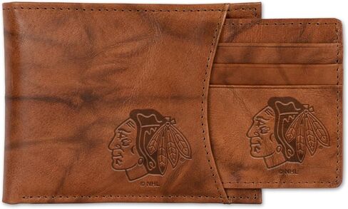 NHL Hockey Standard Genuine Leather Slider Wallet - 2 Gifts in One in Saudi Arabia