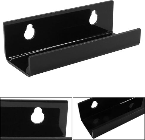 6 Pack Vinyl Record Wall Mount Shelf 4" Clear Acrylic Album Record Decor Holder Store and Display Floating Wall Shelves Daily LP Listening Kids Bookshelf, Magazine Rack, Picture Ledge in Saudi Arabia