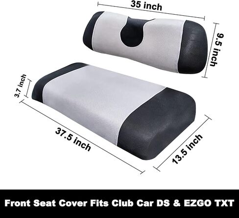 Golf Cart Seat Cover Set for Club Car DS, EZGO TXT, Small Breathable Bench Seat Covers, Washable Polyester Mesh Cloth without Logo in Saudi Arabia