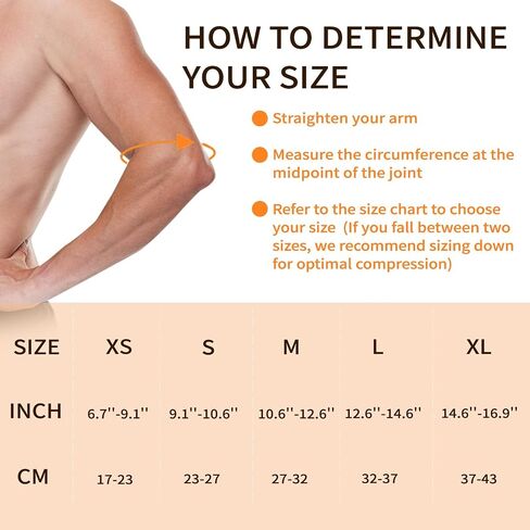 Tennis Elbow Sleeve,Elbow Compression Sleeve, Elbow Brace For Tendonitis and Tennis Elbow,Golfers, Arthritis, Bursitis. Elbow Pain Relief,Weightlifting, Fit for Men & Women in Kuwait