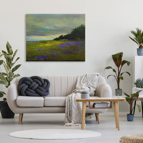 Stupell Industries Seaside Purple Meadow Flowers Canvas Wall Art, Design by Sheila Finch in Saudi Arabia