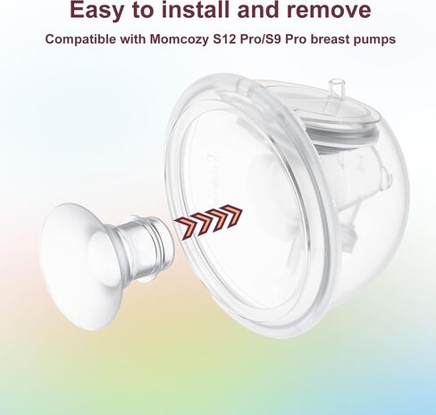 حشوات شفة 17 مم قطعتان، متوافقة مع كوب مضخة الثدي القابل للارتداء Momcozy S12 Pro/S9 Pro/S12/S9، مناسب لـ Medela/Spectra/Elvie/Willow/TSRETE 24 مم دروع/فلنجات، يقلل من نفق 24 مم إلى 17 مم، قطعتان in Kuwait