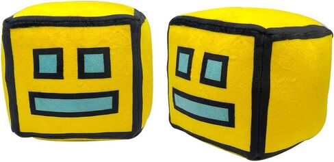 4.7" Geometry Cube Plush Toys Stuffed Plushie Doll Small Pillow Pendant Game Cute Kids Fans Collection Birthday Gift (4 PCS) in Kuwait
