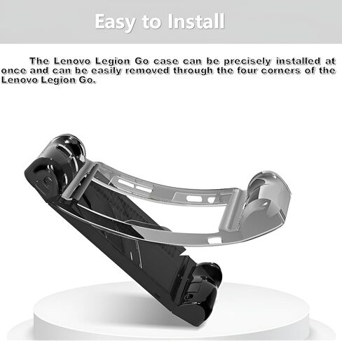 حافظة Lenovo Legion Go، حافظة واقية ناعمة مقاومة للصدمات من مادة TPU، ملحقات Legion Go، غطاء مقاوم للخدش وبصمات الأصابع لوحدة تحكم الألعاب المحمولة Legion Go مقاس 8.8 بوصات (أسود) in Saudi Arabia