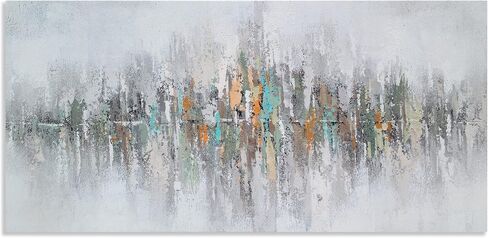 RFDEPOT ARTS Black and White Canvas Wall Art - Abstract Painting with Gold Foil Room Decor in Saudi Arabia
