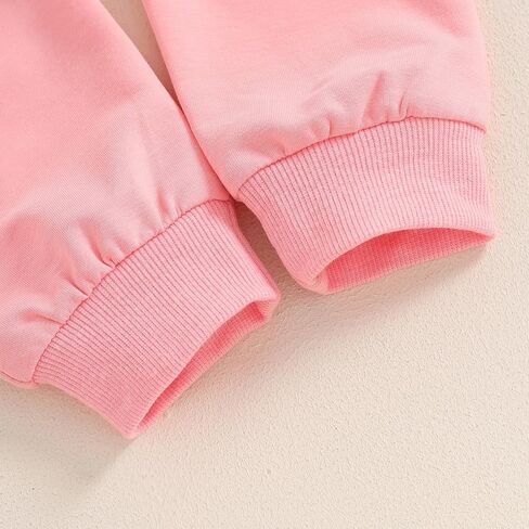 SAYOO Baby Birthday Girl Outfit Embroidery Birthday Girl Print Sweatshirt Pullover+Sweatpants Princess 2Pcs Fall Clothes in Saudi Arabia