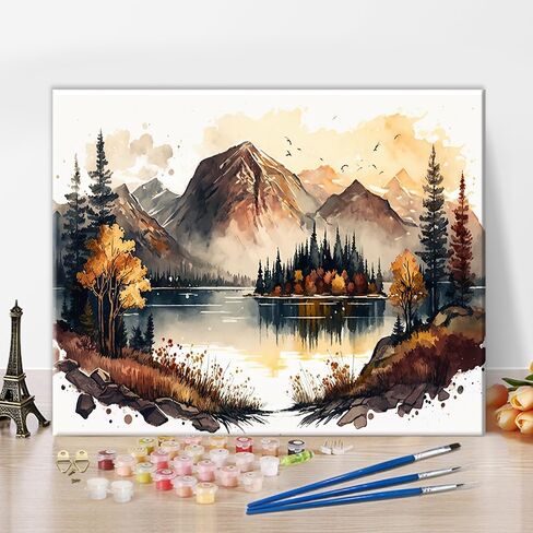 TUMOVO Animals Paint by Number for Adults, Fantasy Abstract Raccoon Paint by Numbers, Abstraction Art DIY Oil Painting on Canvas with Brushes and Pigment, 16x20 Inch, Frameless in Saudi Arabia