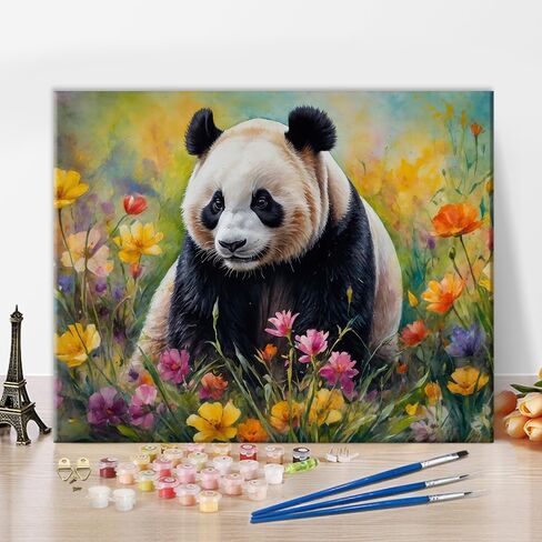TUMOVO Animals Paint by Number for Adults, Fantasy Abstract Raccoon Paint by Numbers, Abstraction Art DIY Oil Painting on Canvas with Brushes and Pigment, 16x20 Inch, Frameless in Saudi Arabia