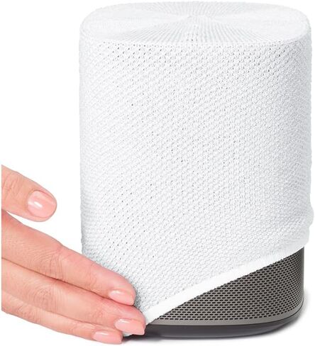 Speaker Cover for Sonos Play 1 | 3D-Knitted Fabric Design | Acoustically Transparent, Durable Cover | Bright White | Sleek, Modern Speaker Protection in Saudi Arabia