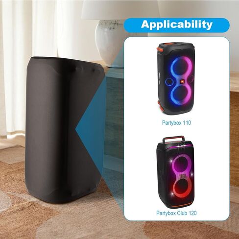 TXEsign Dust Case Speaker Cover Compatible with JBL PartyBox Club 120 Portable Party Speaker, Stretch Dust Cover with Elastic Band Speaker Case Slip Sleeve Protective Cover in Saudi Arabia