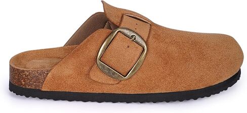 mazeskin Womens Memory Foam Clogs Soft Cork Comfortable Footbed Adjustable Buckle Slippers House Sandals Indoor Outdoor in Saudi Arabia