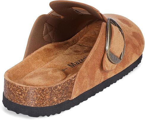 mazeskin Womens Memory Foam Clogs Soft Cork Comfortable Footbed Adjustable Buckle Slippers House Sandals Indoor Outdoor in Saudi Arabia