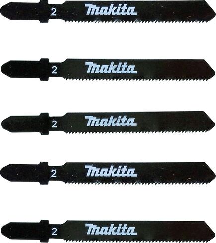 Makita 10 Piece - T Shank Metal Jigsaw Blades For Jig Saws - Fast & Straight Cuts For Metal & Aluminum - 2" 21 TPI HSS Saw Blades in Saudi Arabia